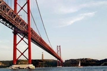 Red Bridge in Lisbon Portugal